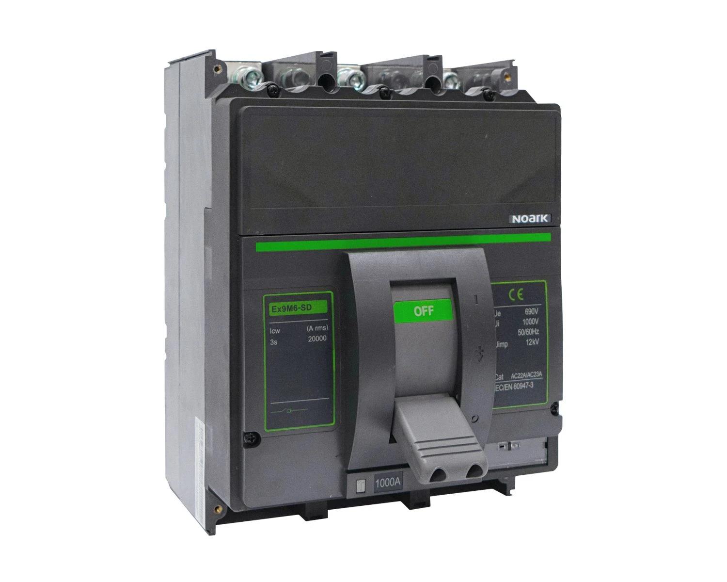 DC MCCB bāzes slēdža atvienotājs Ex9M6SD DC1250 4P